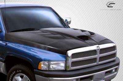 Carbon Creations - 94-01 Dodge Ram Viper Look Dritech Carbon Fiber Body Kit- Hood 113120 - Image 2