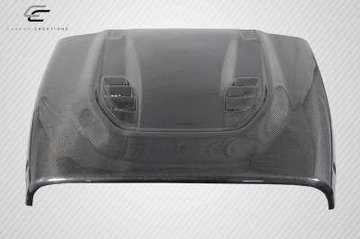 Carbon Creations - 97-06 Jeep Wrangler Power Dome Dritech Carbon Fiber Body Kit- Hood 113121 - Image 3