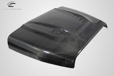 Carbon Creations - 97-06 Jeep Wrangler Power Dome Dritech Carbon Fiber Body Kit- Hood 113121 - Image 4