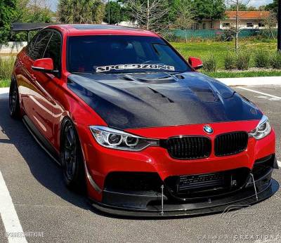 Carbon Creations - BMW 3 Series 4DR Eros Version 1 DriTech Carbon Fiber Body Kit- Hood 113172 - Image 3