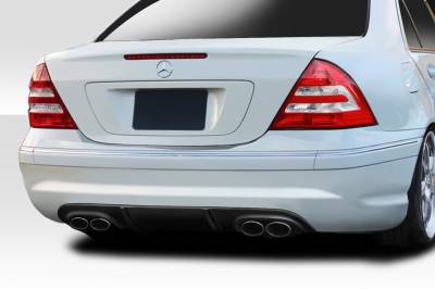 Duraflex - Mercedes C Class AMG L-Sport Duraflex Rear Bumper Diffuser Body Kit 114411 - Image 2