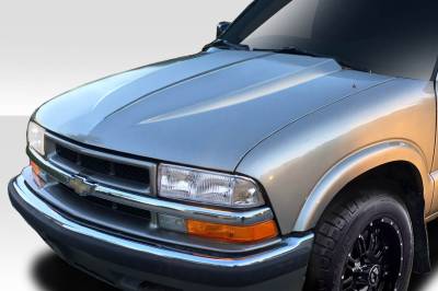 Duraflex - Chevrolet S-10 3" Cowl Duraflex Body Kit- Hood 114537 - Image 2