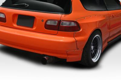 Duraflex - Honda Civic HB TKO RBS Duraflex Rear Fender Flare Add Ons 114902 - Image 2