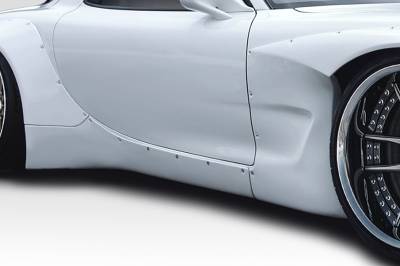 Duraflex - Mazda RX-7 TKO RBS Duraflex Wide Side Skirts Body Kit 114905 - Image 2