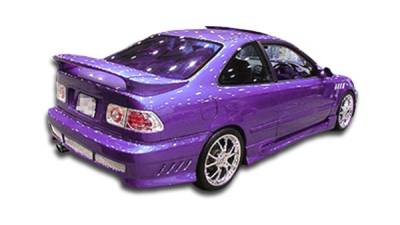 Duraflex - Honda Civic 2DR & 4DR Duraflex AVG Rear Bumper Cover - 1 Piece - 101733 - Image 1