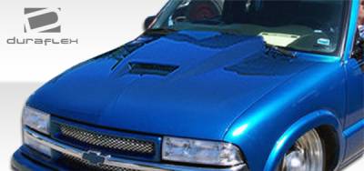 Duraflex - Chevrolet S10 Duraflex Ram Air Hood - 1 Piece - 103018 - Image 2