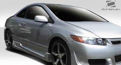 Duraflex - Honda Civic 2DR Duraflex TR-N Side Skirts Rocker Panels - 2 Piece - 104930 - Image 2