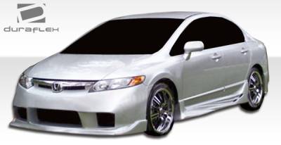 Duraflex - Honda Civic 4DR Duraflex I-Spec Side Skirts Rocker Panels - 2 Piece - 104933 - Image 2