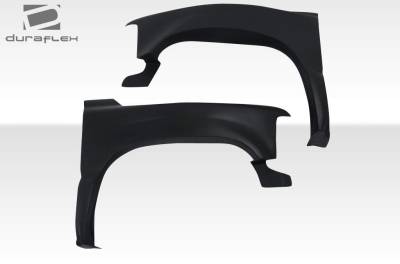 Duraflex - Chevrolet Silverado Duraflex 5 Inch Off Road Bulge Front Fenders - 2 Piece - 106469 - Image 3