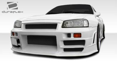 Duraflex - Nissan Skyline Duraflex R324 Conversion Front Bumper Cover - 1 Piece - 106600 - Image 2