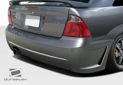 Duraflex - Ford Focus 4DR Duraflex B-2 Rear Bumper Cover - 1 Piece - 106861 - Image 2