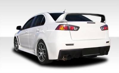 Mitsubishi Lancer Duraflex Evo X Look Rear Bumper Cover - 1 Piece - 106955