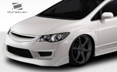 Duraflex - Honda Civic 4DR Duraflex JDM Type JS Type R Conversion Front Lip Under Spoiler Air Dam - 1 Piece - 107742 - Image 2