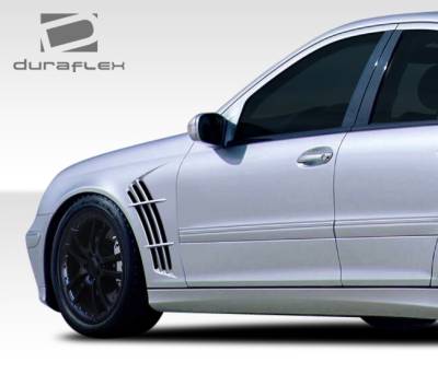 Duraflex - Mercedes-Benz C Class Duraflex W-1 Fenders - 2 Piece - 108246 - Image 2