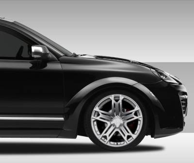 Duraflex - Porsche Cayenne Duraflex Eros Version 1 Wide Body Front Fender Flares - 2 Piece - 108273 - Image 1