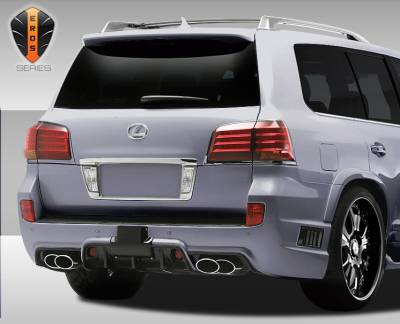 Duraflex - Lexus LX Duraflex Eros Version 1 Rear Bumper Cover - 1 Piece - 108430 - Image 2