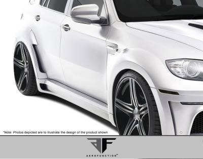 Aero Function - BMW X6 AF-5 Aero Function (GFK) Side Skirts Wide Body Kit 108719 - Image 2