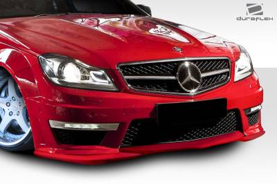 Duraflex - Mercedes C Class L Sport Duraflex Front Bumper Lip Body Kit 112746 - Image 2