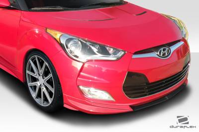 Duraflex - Hyundai Veloster Non-Turbo Duraflex Front Bumper Lip Body Kit 112786 - Image 2