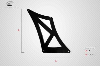 Carbon Creations - sal VRX Carbon Fiber 9pcs V.1 Short Wing/Spoiler 115113 - Image 4