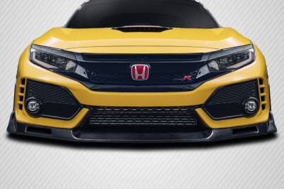 Carbon Creations - Honda Civic EVS Carbon Fiber Front Bumper Lip Body Kit 116853 - Image 1