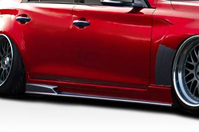 Duraflex - Infiniti Q50 Bltz Duraflex Side Skirts Body Kit 117098 - Image 2