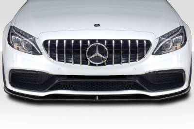 Duraflex - Mercedes C Class Power Duraflex Front Bumper Lip Body Kit 117154 - Image 1