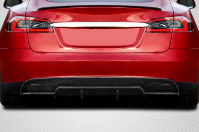 Carbon Creations - Tesla Model S Energon Carbon Fiber Rear Bumper Diffuser Body Kit 117425 - Image 1