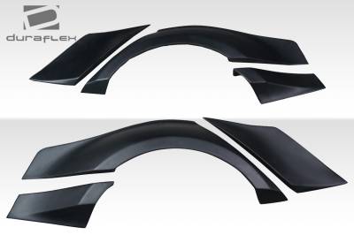 Duraflex - Volkswagen Jetta KTV Duraflex 6pcs Wide Rear Fender Flares 117449 - Image 2