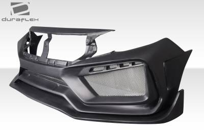 Duraflex - Honda Civic 4DR RBT Duraflex Wide Body Front Body Kit Bumper 117584 - Image 3