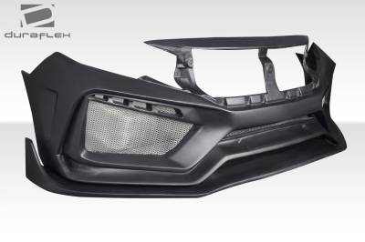 Duraflex - Honda Civic 4DR RBT Duraflex Wide Body Front Body Kit Bumper 117584 - Image 4