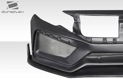 Duraflex - Honda Civic 4DR RBT Duraflex Wide Body Front Body Kit Bumper 117584 - Image 5