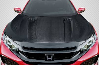 Carbon Creations - Honda Civic Broman Carbon Fiber Body Kit- Hood 117593 - Image 1