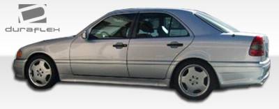 Duraflex - Mercedes-Benz C Class Duraflex AMG Look Side Skirts Rocker Panels - 2 Piece - 101487 - Image 3