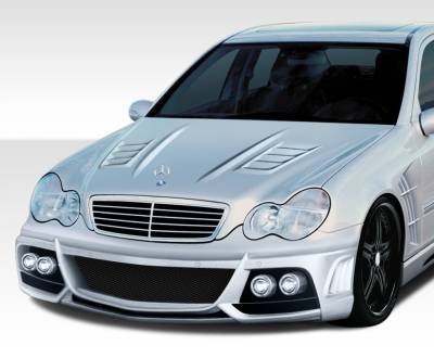 Duraflex - Mercedes-Benz C Class Duraflex W-1 Hood - 1 Piece - 108247 - Image 1