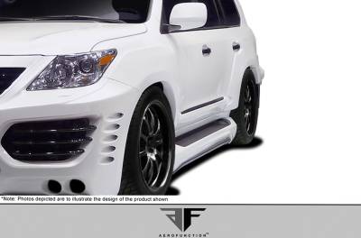 Aero Function - Lexus LX AF-1 Aero Function (GFK) Side Skirts Wide Body Kit 112291 - Image 2