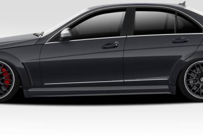 Duraflex - Mercedes C63 4DR Black Series Look Duraflex Side Skirts Body Kit 113918 - Image 1