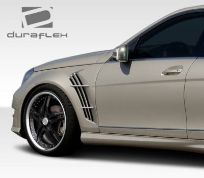 Duraflex - Mercedes-Benz C Class Duraflex W-1 Body Kit - 6 Piece - 108299 - Image 3