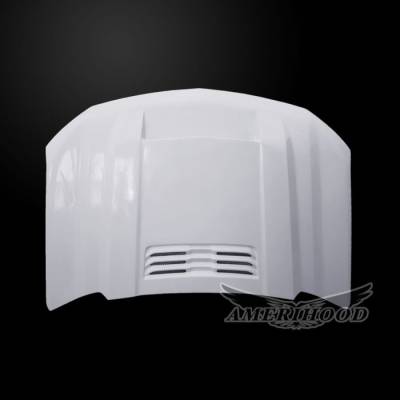 AmeriHood Fiberglass - Chevrolet Silverado 1500 ZL1 AmeriHood Ram Air Hood CS19AHBFTFHW - Image 3