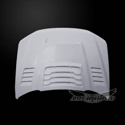 AmeriHood Fiberglass - Ford F-350 RIP AmeriHood Body Kit- Ram Air Hood F3517AHRIPFHW - Image 2